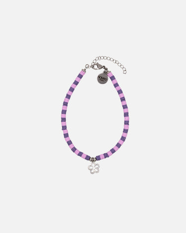 pulsera tobillera lila