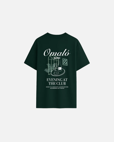 camiseta verde oversize bar