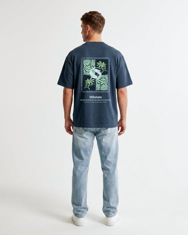 camiseta azul oversize peces