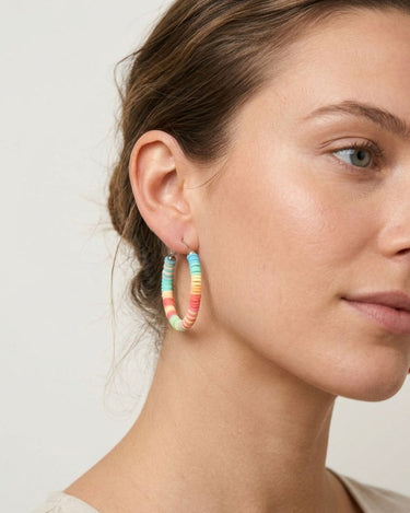 pendientes aro de colores