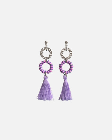 pendientes lila