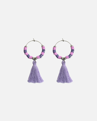pendientes aro en color lila