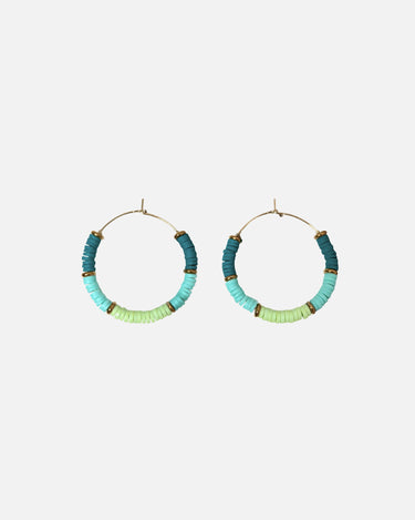 pendientes aro lima y azul