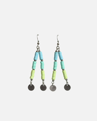 pendientes largos azules