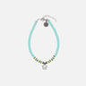 pulsera tobillera verde agua y marrón 