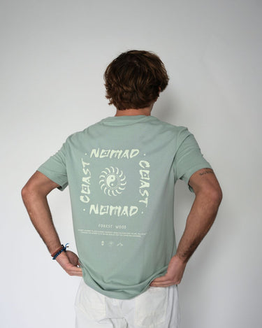Camiseta Verde Estilo Surfero Vintage
