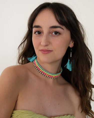 Choker Multicolor de Cuentas Heishi 
