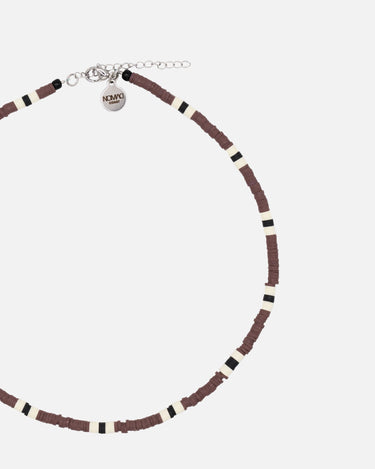 Collar de Acero Inoxidable Marrón