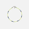collar verde lima y azul