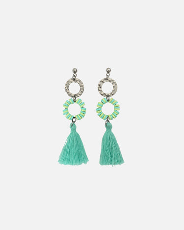 pendientes verde agua