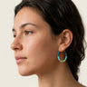 pendientes aro arrecife y azul
