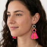pendientes rosas