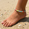 tobillera multicolor
