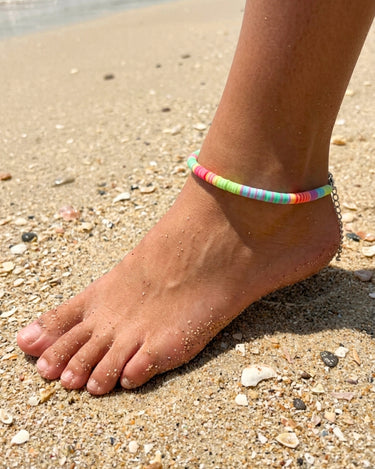 tobillera multicolor
